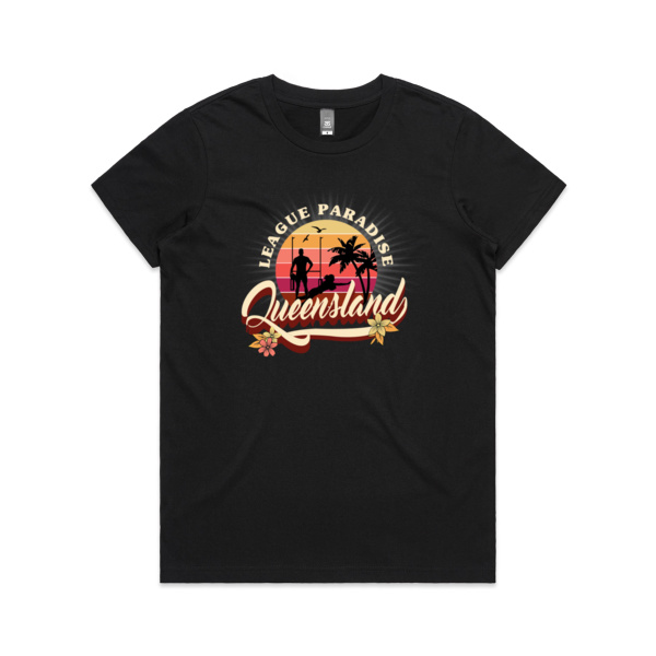 Women's Qld Paradise Tshirt - Same day dispatch Thumbnail