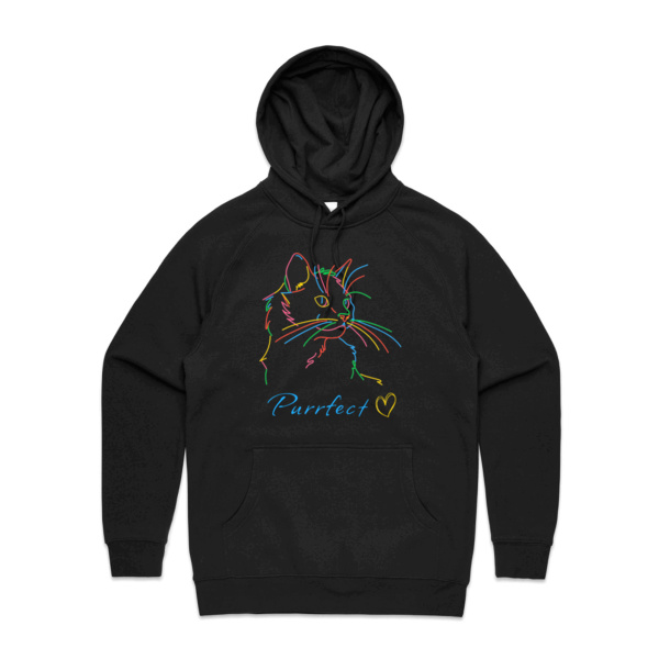 Purrfect Neon Hoodie Thumbnail
