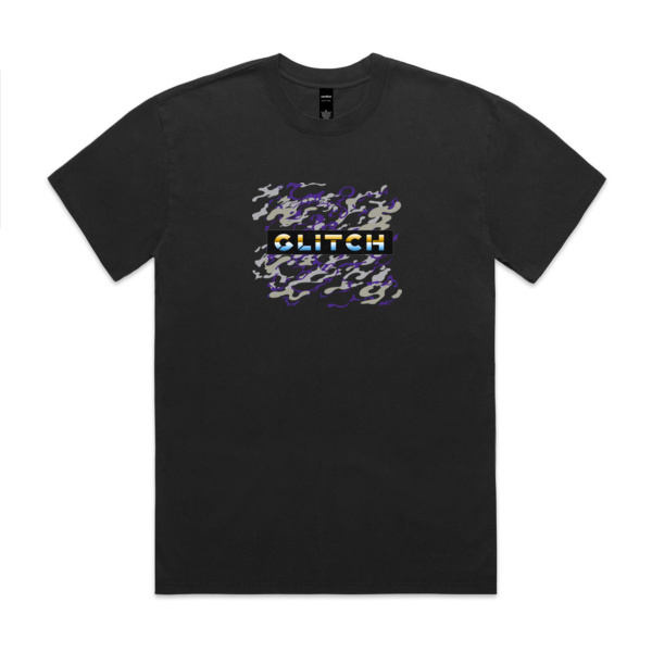 Glitch GB faded oversize drop shoulder T-shirt Thumbnail