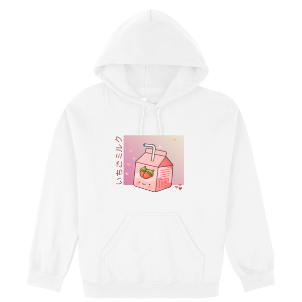 Fight or Flight Strawberry Milk Unisex Hoodie Thumbnail