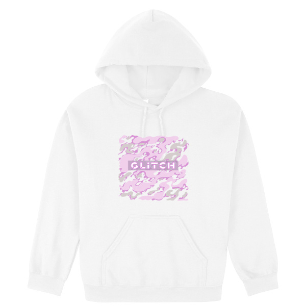Glitch pink Unisex Hoodie Thumbnail